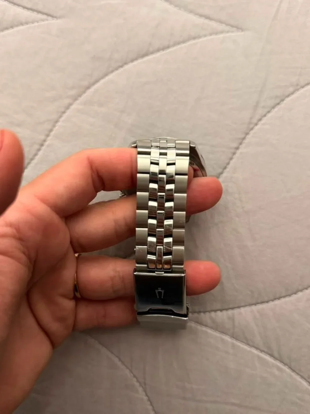 Bulova Marine Star Men's Watch Stainless Steel Excellent Condition
